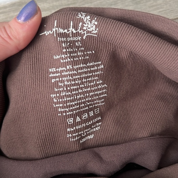 Free People Textured Taupe Tube Top Size M/L NWOT - Picture 6 of 7